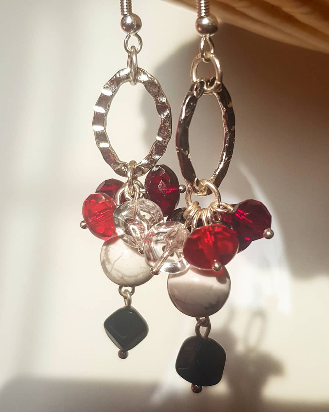 Apple Jasper Oval earrings